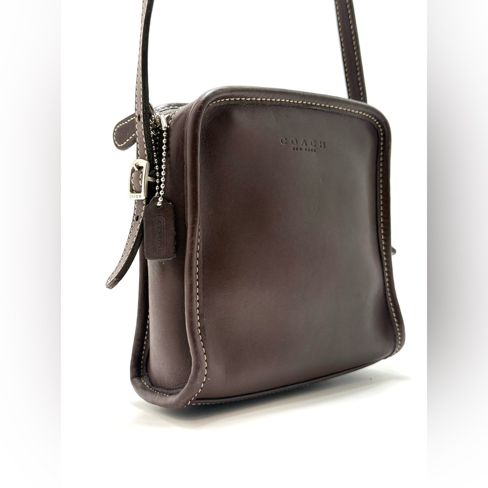 Vintage Coach Bellini 9139 Brown Glove Leather Crossbody Bag Y2K USA Made - Picture 11 of 15